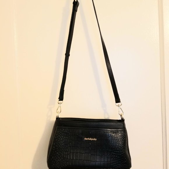 Doris & Jacky Alligator-Embossed Leather Shoulder Bag - Picture 14 of 16